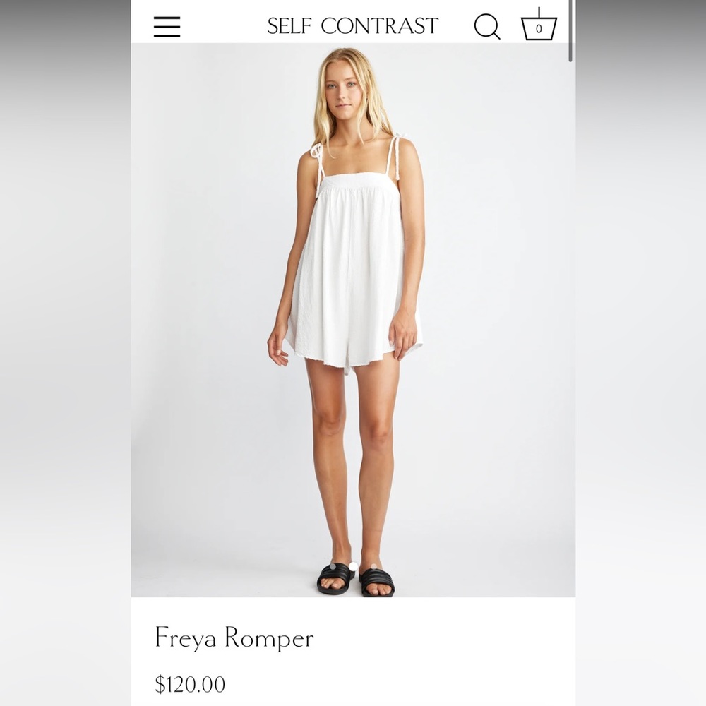 Self Contrast Freya Romper Medium